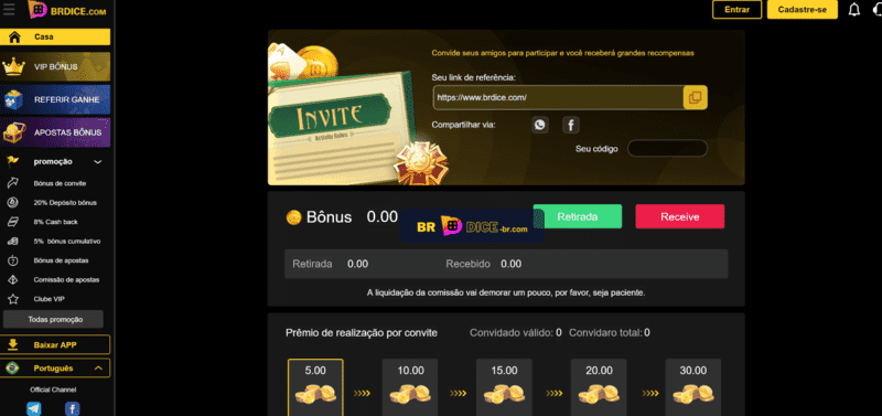 Rodada da sorte betano